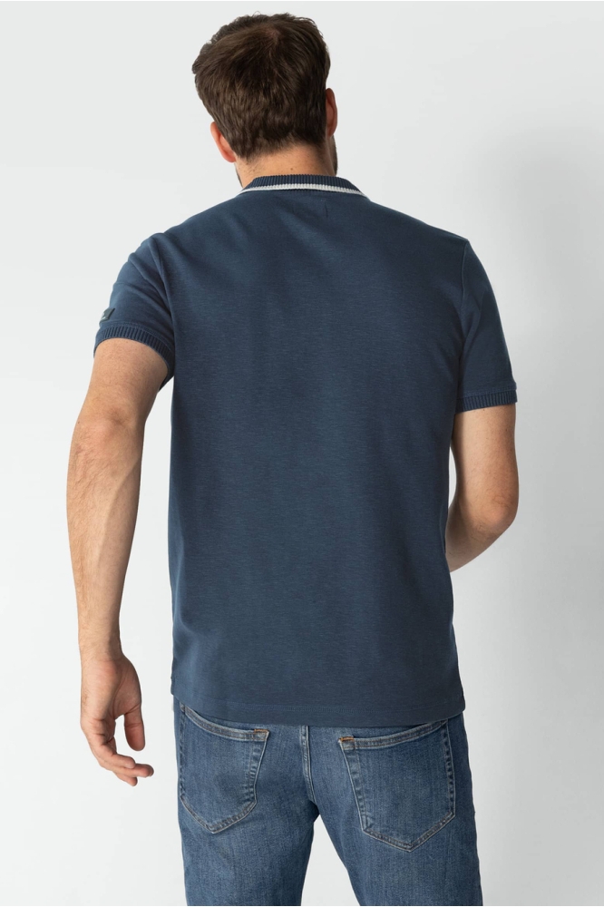 JERSEY POLO MET STREEP IN KRAAG 48135091 5600